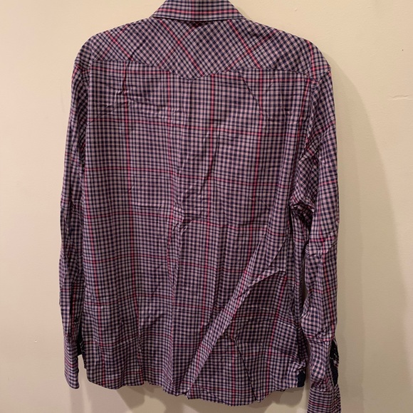 Banana Republic - Plaid Button-Up Dress Shirt - Picture 2 of 7